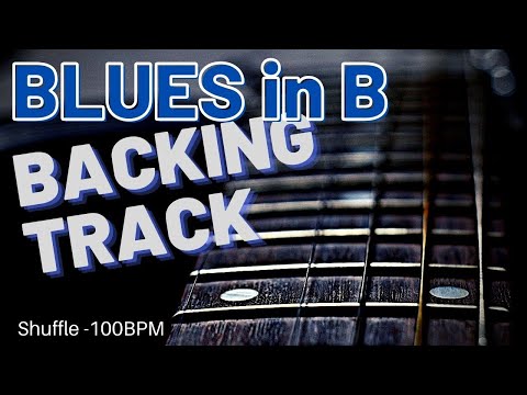 Blues Shuffle Backing Track (Key of B)