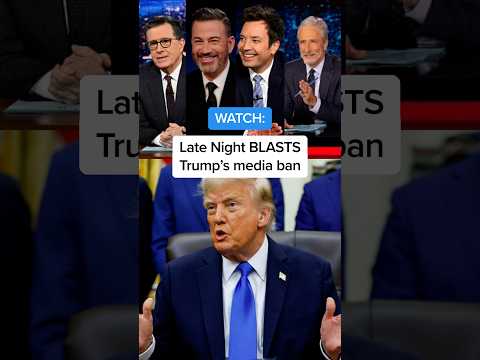 WATCH: Late Night BLASTS Trump's media ban