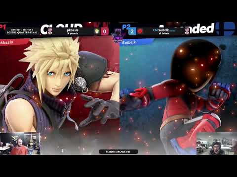 Flynn's Arcade 041 Losers Quarters - pkbasis (Cloud) Vs. Seibrik (Mii Brawler) SSBU ULTIMATE
