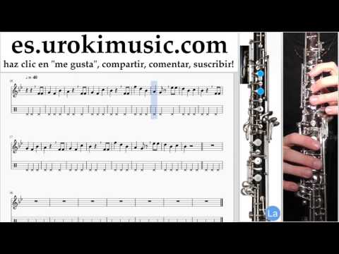 Tutorial de Oboe Happy - Birthday Clases Notas Parte#2 um-b927