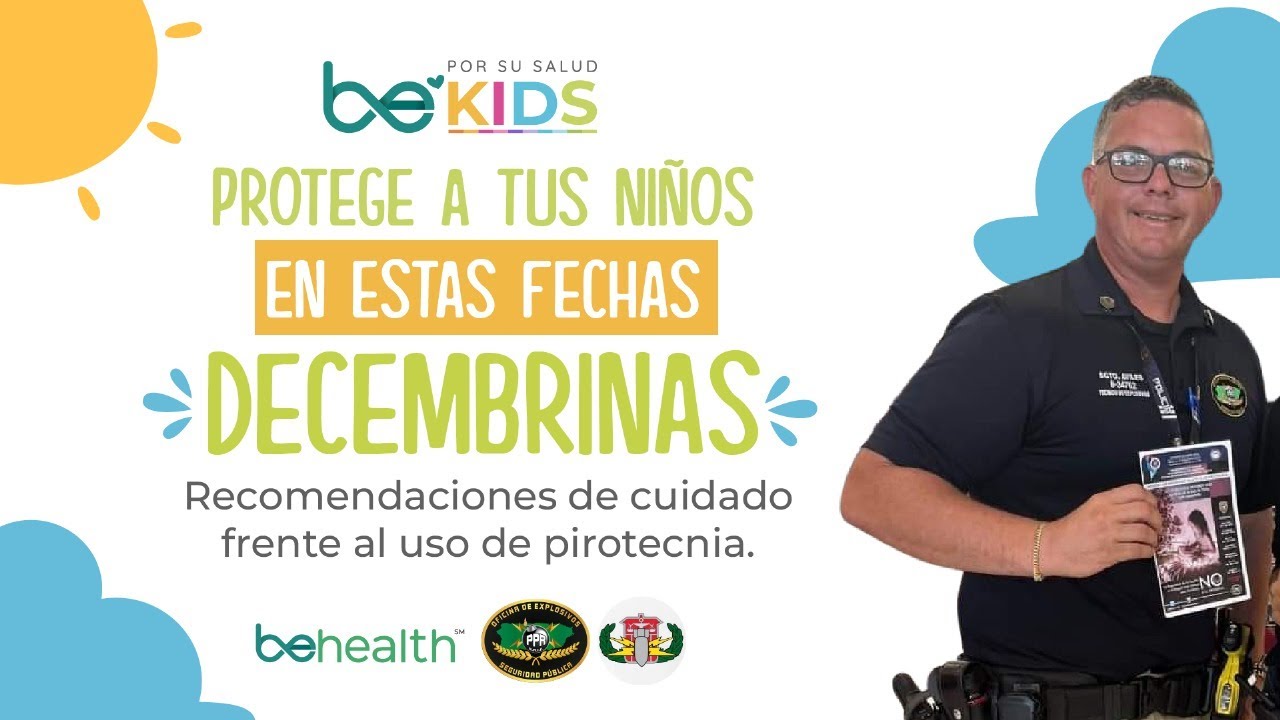 Protege a los menores de edad de la PIROTECNIA