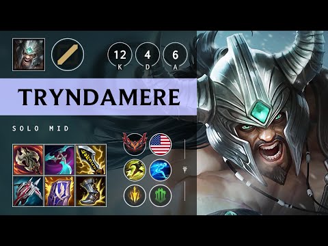 Tryndamere Mid vs Viktor - NA Grandmaster Patch 25.07