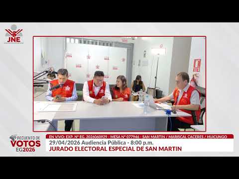 29-04-26 Hora: 08:00 am  Audiencia Pública JEE SAN MARTIN
