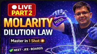 DILUTION LAW "MOLARITY" PART 2 | HSP SIR | ONE SHOT | #neet2026 #chemistry #chemistrychamps #science