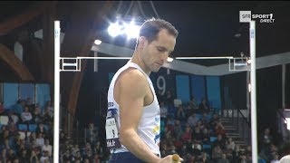 Liévin 2018 : Finale Saut à la Perche M (Renaud Lavillenie avec 5,83 m) Liévin 2018 : Finale Saut à la Perche M (Renaud Lavillenie avec 5,83 m)