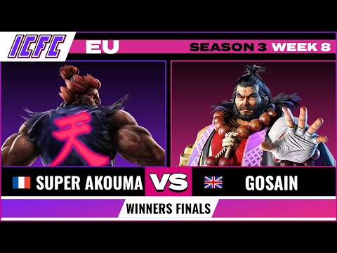 CRAZY Super Akouma (Akuma) vs Gosain (Law) Winners Finals  ICFC Tekken 7 EU - Season 3 Week 8