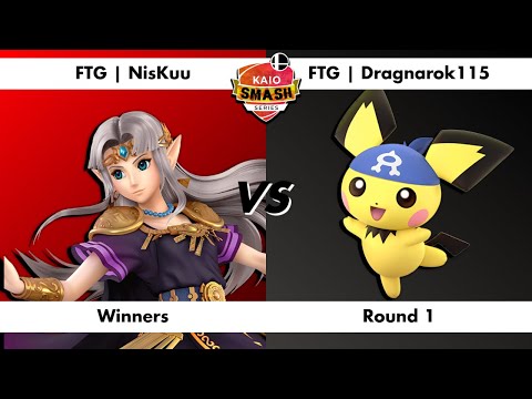 kaio smash series #15 - FTG | NisKuu (Zelda) vs FTG | Dragnarok115 (Pichu) - WR1