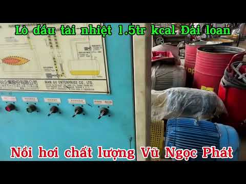 Bán lò dầu tải nhiệt đốt dầu 1.5tr kcal Đài Loan