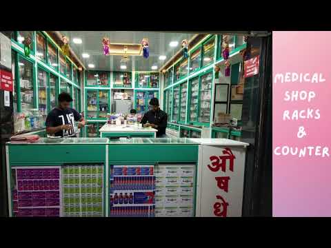 Metal pharmacy shop furniture