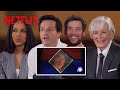 The Wake Up Dead Man Cast Try Benoit Blanc S Accent Netflix