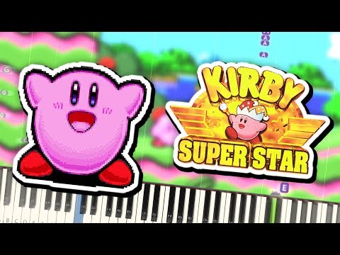 Kirby Super Star - Peanut Plains Theme Piano Tutorial Synthesia