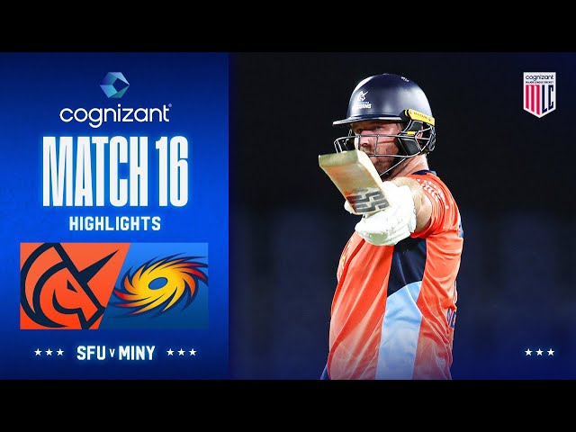 Cognizant Major League Cricket Game 15 Highlights | San Francisco Unicorns vs MI New York