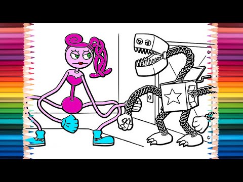 Mommy Long Legs & Boxy Boo Coloring pages - Project Playtime