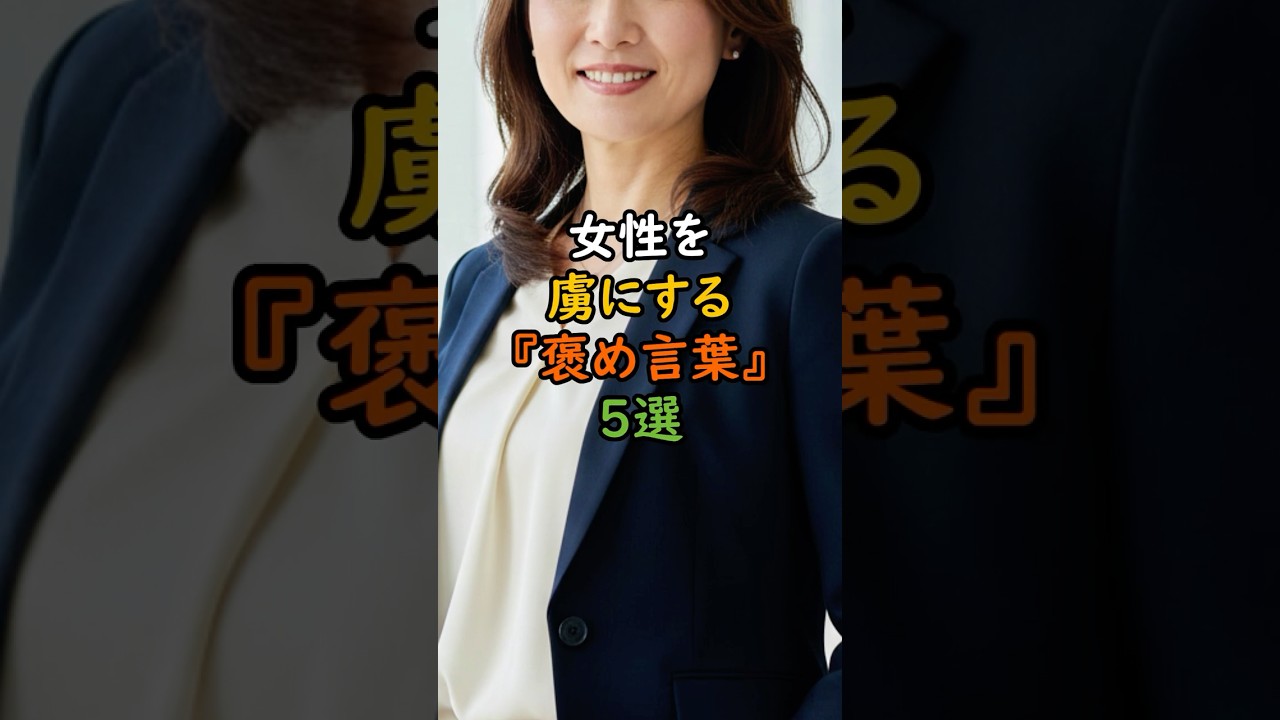 女性を虜にする褒め言葉5選 #心理学 #人間関係 #雑学