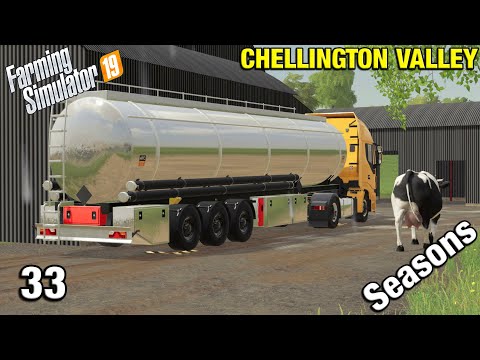 SELLING OUR FIRST MILK Chellington Valley Timelapse - FS19 Ep 33