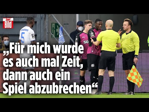 Spielabbruch nach rassistischer Beleidigung gegen Osnabrück-Profi Opoku | Reif ist Live
