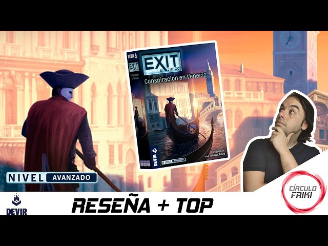 Vídeo relacionado con Devir - Exit: Conspiración en Venecia | Juego de Mesa Escape Room Cooperativo en Casa con Puzles y Enigmas | 1-4 Jugadores | 45-90 min | Nivel Avanzado | Versión Española (BGEXIT31SP)