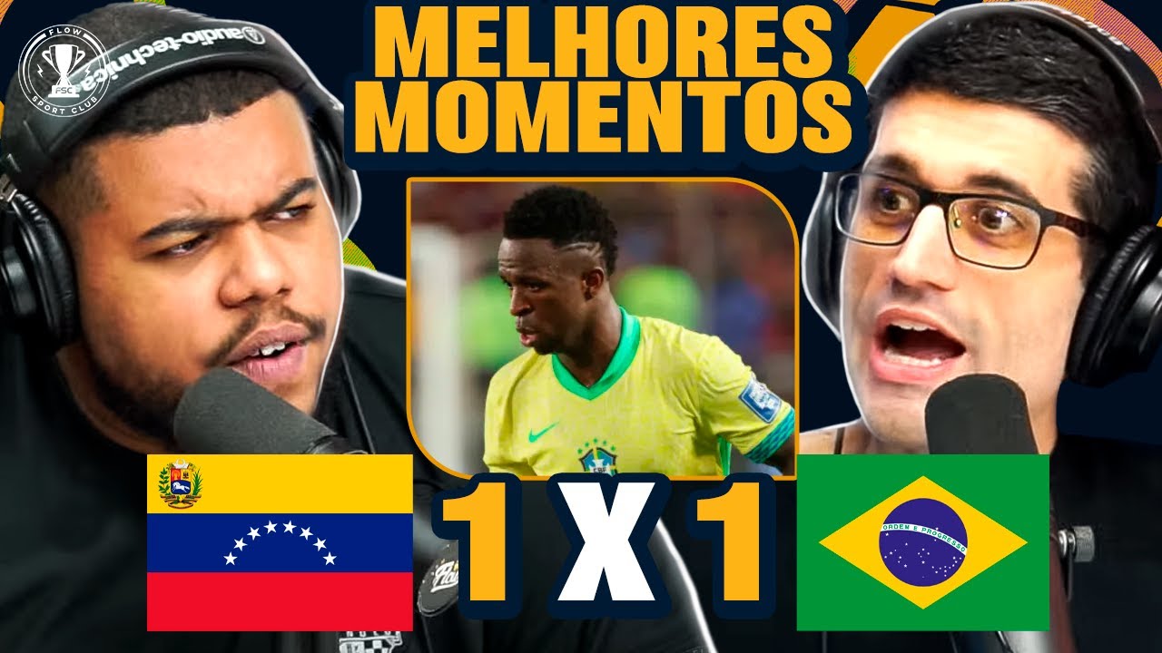 Vini JR PERDE PÊNALTI e BRASIL EMPATA com a Venezuela