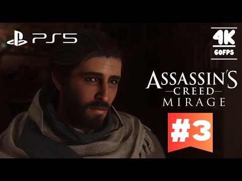 Assassins Creed Mirage Gameplay Walkthrough Part 3 (PS5 4K 60FPS) Full Game | No Commentary