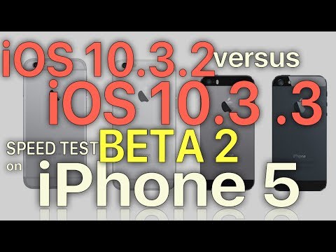iPhone 5 : iOS 10.3.2 vs iOS 10.3.3 Beta 2 Speed Test (Build 14G5037b)