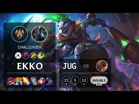 Ekko Jungle vs Taliyah - KR Challenger Patch 11.1