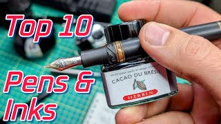 My TOP 10 Favorite Fountain Pen and Ink Pairings Revealed!