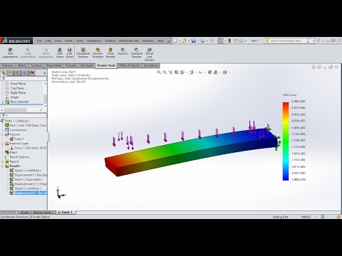 STATIC ANALYSIS IN SOLIDWORKS || SOLIDWORKS SIMULATION TUTORIALS