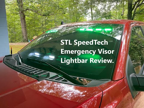 SpeedTech STL Emergency lighting w/visor mount installed on 2020 F150. Model Raptor multicolor.
