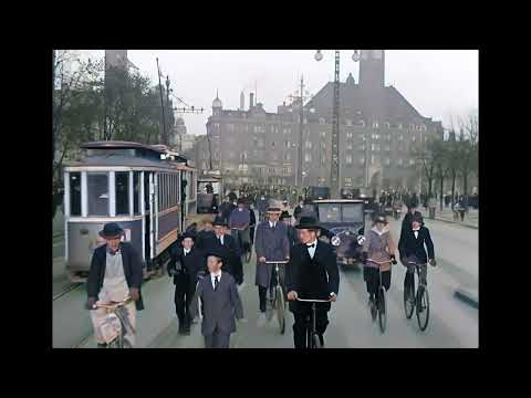 Unseen Color Footage of Denmark, 1920 | Remastered