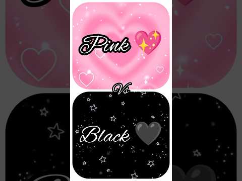 Pink 💖vs Black 🖤 #hazelcreation #trending #shortsfeed #shorts