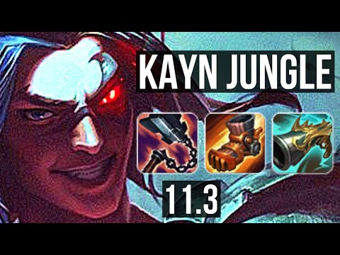KAYN vs RENGAR (JUNGLE) | Legendary, 8 solo kills, 2000+ games, 17/2/4 | BR Master | v11.3
