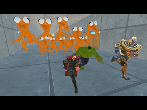 Chased By Rainbow Friends Orange in The Tunnel - ARBS