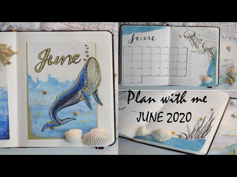 Plan with me June 2020 / Bullet Journal Setup June 2020