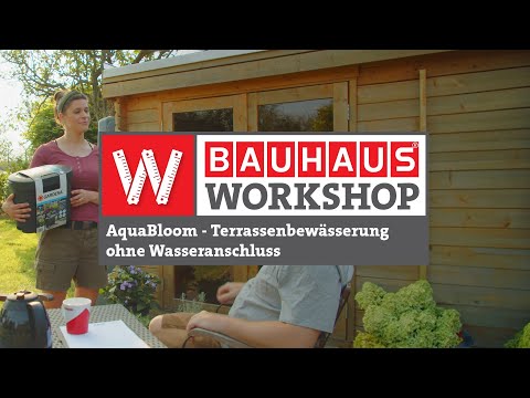 Patio irrigation with Gardena AquaBloom | Irrigation without a water connection | BAUHAUS Workshop