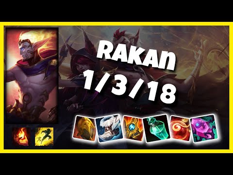 Rakan 11.1 Gameplay Challenger Replay S11 Support (1/3/18) - TURKISH