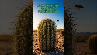 🏜️🌵 Cacto que “Chora” Gotas de Água para Atrair #CactoChora #Polinização #CuriosoÉTu #Deserto