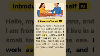 Introducing Yourself in English | A1 Shadowing Practice for Beginners