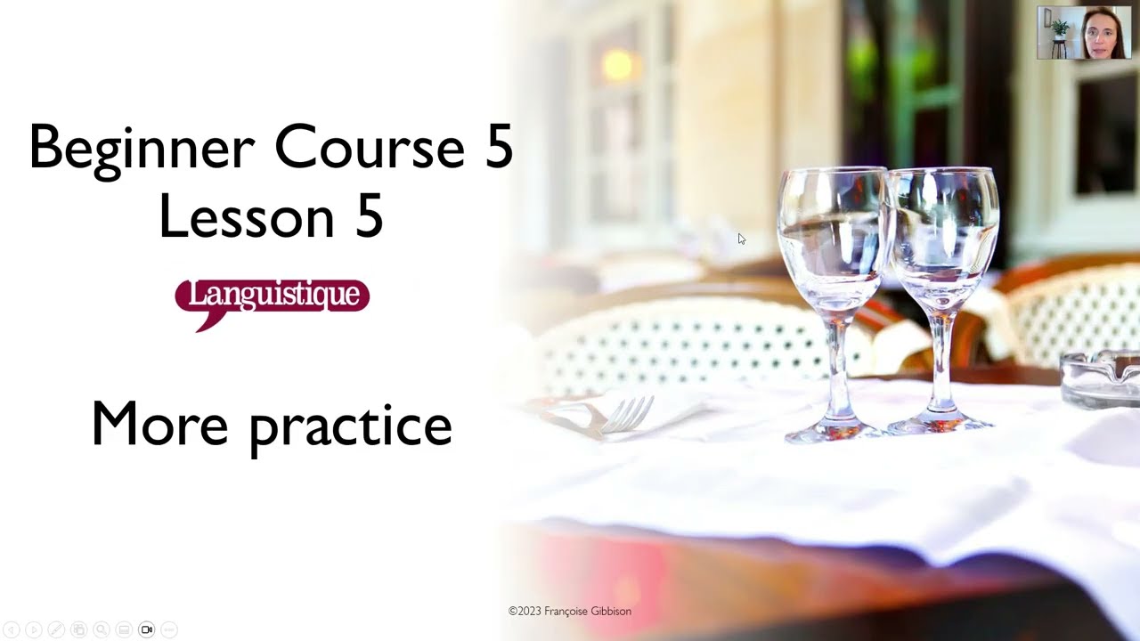 ordering at the restaurant in French - Practice