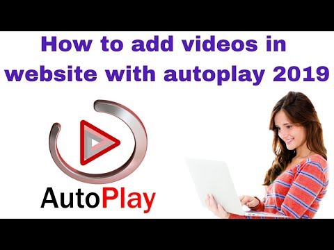How to add videos in website with autoplay 2019