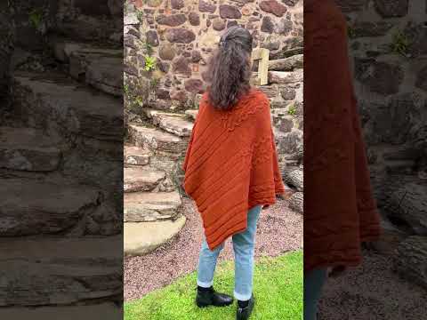 Barra Shawl in Grouse coloured Scottish Wool