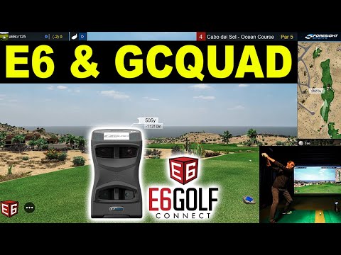 Playing E6 Connect with GCQuad at Cabo Del Sol (GOLF SIMULATOR)