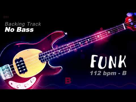 ✭ Funk Backing Track ✭  - No Bass - Backing track for bass. 112 bpm. #backingtrack