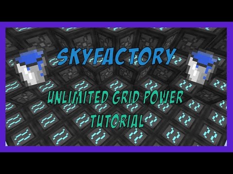 minecraft skyfactory tutorial: Easy Unlimited Grid Power!
