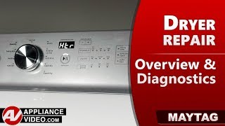 Maytag MGDB835DW Dryer: Overview and Diagnostic Mode