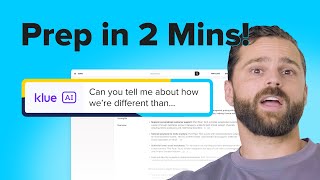 How I Prepare for a Competitive Call as an AE (Ask Klue Tutorial)