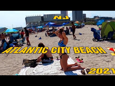 Atlantic City Beach Tour - 2021 Beach Tour - Beach Vibe - Beach Walk - New Jersey