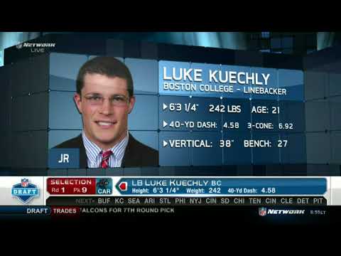Carolina Panthers select Luke Kuechly from Boston College | Round 1 Pick 9 | 2012 NFL Draft