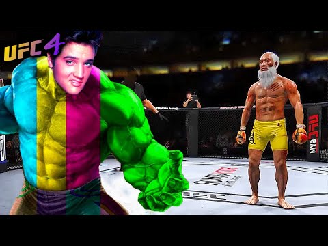 Hulk Elvis vs. Old Bruce Lee - EA Sports UFC 4 Rematch