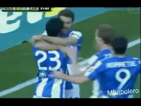 Real Sociedad vs Real Zaragoza 3 0 Gol de carlos vela