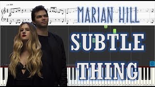 Marian Hill - Subtle Thing - Piano Tutorial w/ Sheets